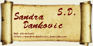 Sandra Danković vizit kartica